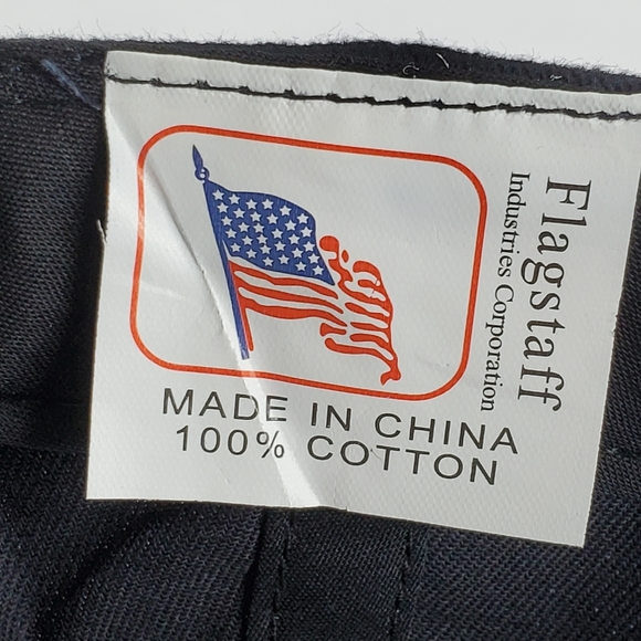 Gino's Burgers and Chicken Hat Black Embroidered Logo Adult Strapback Curve Bill - Picture 10 of 11